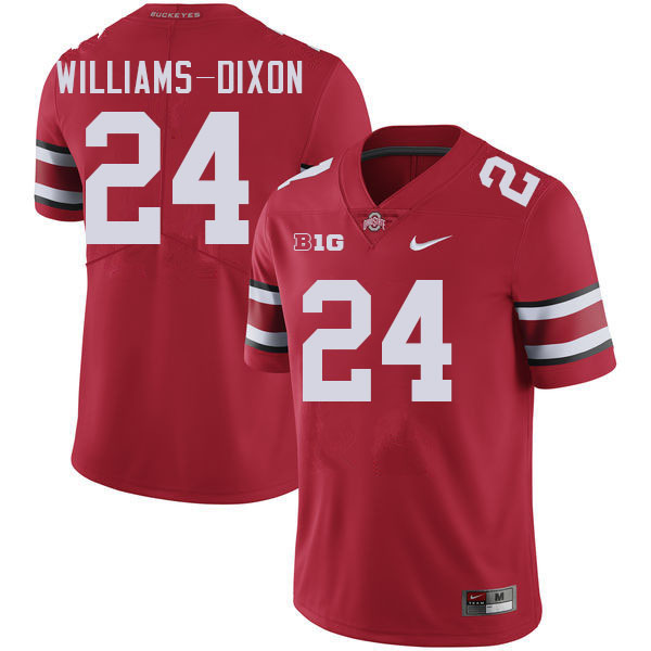 Ohio State Buckeyes Sam Williams-Dixon Men's's #24 Authentic Red College Football Jersey 2404FAXM3